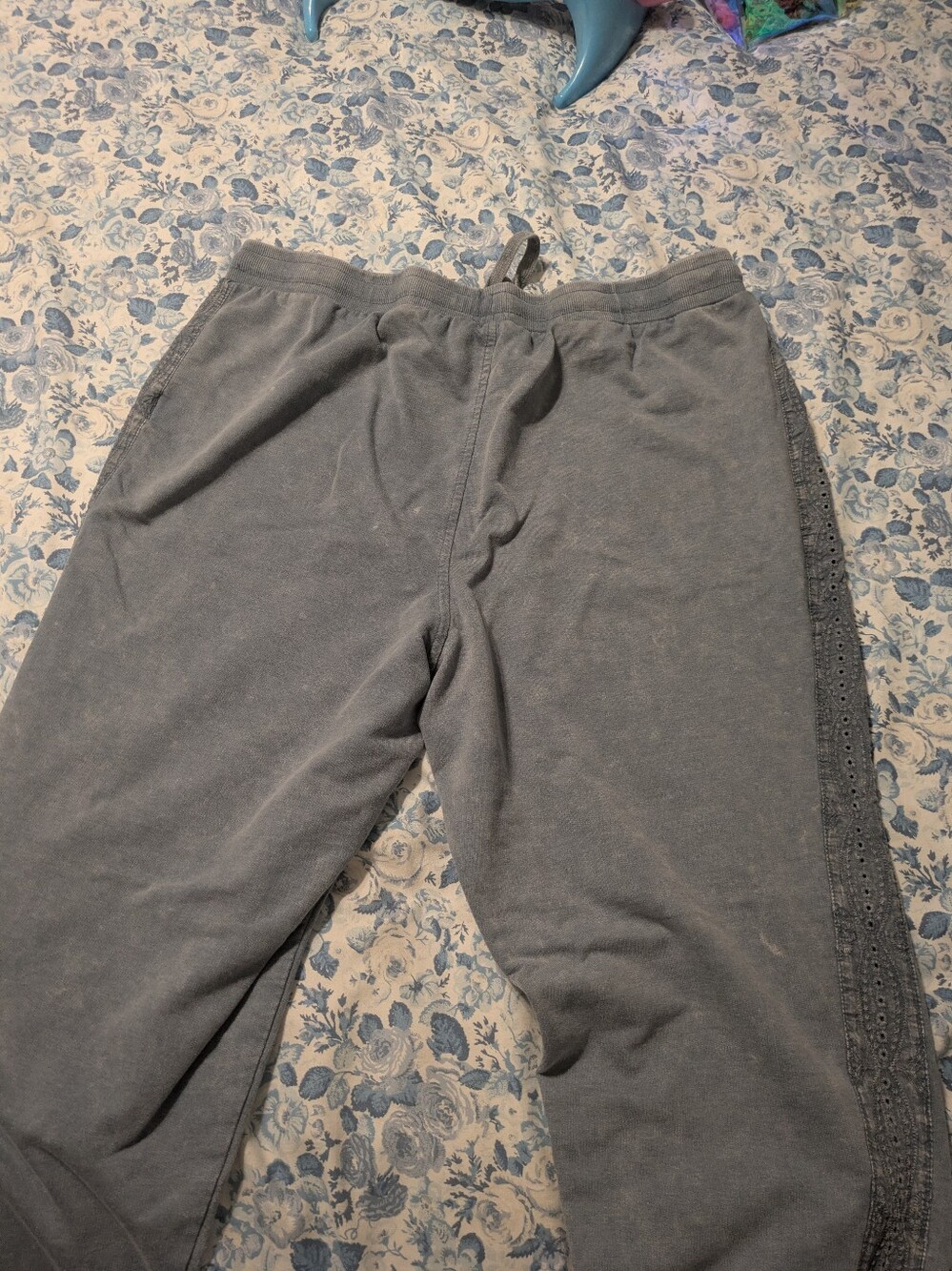 Jane and Delancey Light Blue/Gray Eyelet-Trim Sweatshirt & Joggers Set - Picture 4 of 7
